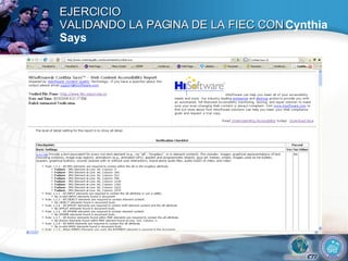 EJERCICIO VALIDANDO LA PAGINA DE LA FIEC CON  Cynthia Says  