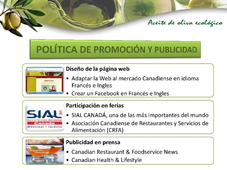 COMERCIO EXTERIOR ACEITE DE OLIVA ECOLÓGICO