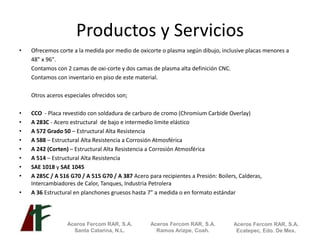 ACEROS FERCOM - HARDOX WEARPARTS - | PDF