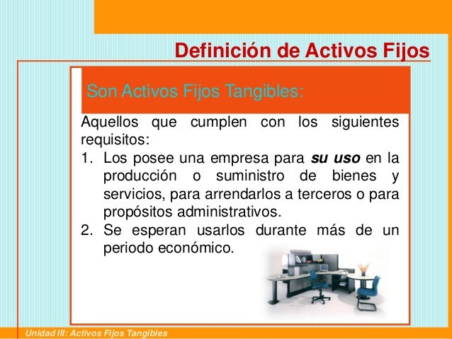 Presentacion activo fijo tangible