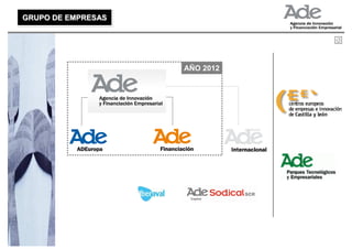 GRUPO DE EMPRESAS
GRUPO DE EMPRESAS




                    AÑO 2012
 