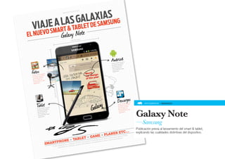 S
                     AXIASUNG
                                                                        OTION
                                                             O P RO M




          LASAGALDE SAM
                                                  B RA N D




        A
  VIAJEMART & T BLET
                                                 G a laxy Note
      S
EL NUEVO
                                                                            m
                                                                146.85 m




                                                                                                Andriod   .000 usua
                                                                                                Ya hay 18 rculando
                                                                                                                     rios
                                                                                                          s ci
                                                                                                inscripto         as
                                                                                                           cisend
                                                                                                 por las bi , con
                                                                                                            ad
                                                                                                 de la ciud 00 viajes


 Foto s
                                                                                                             .0
                                                                                                  m ás de 80
                                                                                                              s.
                                                                                                  registrado
                      rios
           .000 usua
 Ya hay 18 rculando
           s ci
 inscripto         as
            cisend
  por las bi , con
             ad
  de la ciud 00 viajes
   más  de 80.0
              s.
   registrado
                                     m
                                      146.85 m




                                                                                                           Descargas
         Tblet
          a                                                                       a laxy
                                                                                                                               rios
                                                                                                                     .000 usua              INFOGRAFÍA » BRANDO

                                                                                G
                                                                                                           Ya hay 18 rculando
                                                                                                                     s ci
                                                                                                           inscripto
                                                                                                                      cisendas
                    .000 usua
                              rios                                                                          por las bi , con
         Ya hay 18 rculando




                                                                                                                                      Galaxy Note
                                                                                                                       ad
                      ci                                                                                    de la ciud 00 viajes
         in scriptos                                                                                         más  de 80.0
                     cisendas
          por las bi , con                                                                                   registrado
                                                                                                                        s.
                      ad
          de la ciud 00 viajes
           más de   80.0
                       s.
           re gistrado




                                                                                                                                      —Samsung
                                                                                                                                      Publicación previa al lanzamiento del smart & tablet,
                                                                                                              ETC...                  explicando las cualidades distintivas del dispositivo.
                                                                                              P LANER.gob.ar Podés
                                                                          GAME +
                                                         BLET + a o preregistrate en www..buen osaires.gob.ar
                                                                                                      osaires
                                             + TA del sistem
                             PHONE                                                     ate en www buen

                        SMART gistrarte en cualquierresta ción del sistema o
                                                          ción               preregistr
                                                uie es  ta
                                     Podés re istrarte en cualq
                                            reg
 