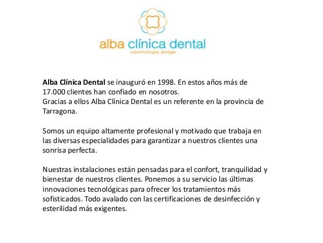 Presentacion alba clinica dental tarragona