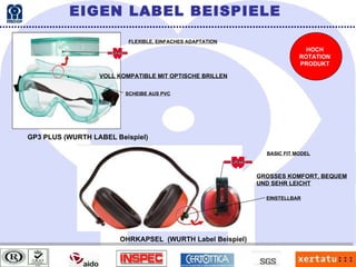 GP3 PLUS (WURTH LABEL Beispiel) SCHEIBE AUS PVC FLEXIBLE, EINFACHES ADAPTATION VOLL KOMPATIBLE MIT OPTISCHE BRILLEN EIGEN LABEL BEISPIELE HOCH ROTATION PRODUKT OHRKAPSEL  (WURTH Label Beispiel) BASIC FIT MODEL GROSSES KOMFORT, BEQUEM UND SEHR LEICHT EINSTELLBAR 