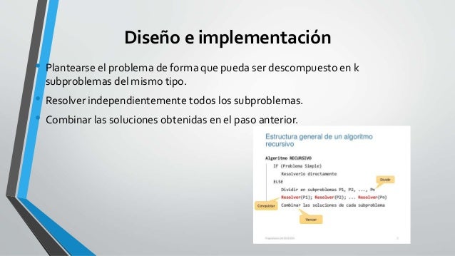 Algoritmo divide y vencerás