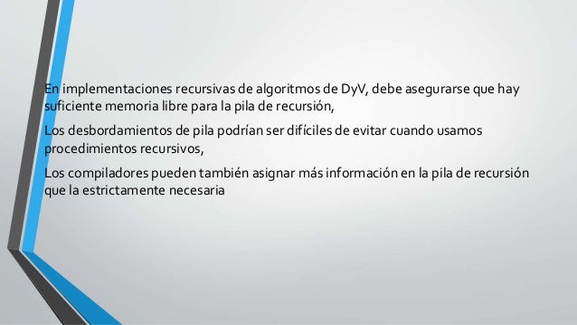 Algoritmo divide y vencerás