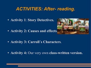 PRESENTATION: Lesson Plan Alice in Wonderland | PPT