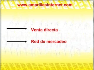 www.amarillasinternet.com Venta directa Red de mercadeo 