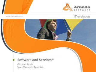 Software and Services ®
Christian Acosta
Sales Manager – Cono Sur -
 