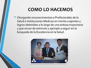 AMES - ASOCIACIÓN MUNDIAL PARA LA EXCELENCIA EN LA SALUD | PPTX