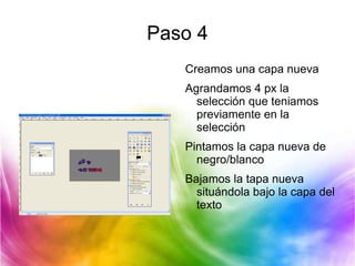PASO 2 Abrir el menú capas ( Ctrl + L) 