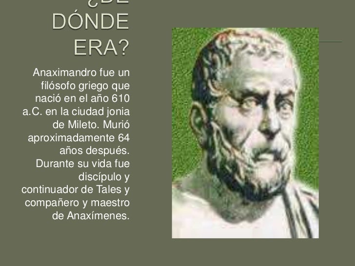 Resultado de imagen para anaximandro