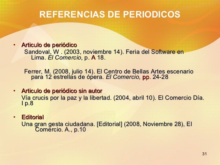 Resultado de imagen para referencias de periodico