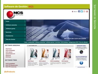 @alfredovela
SOFTWAREDEGESTIÓN
Software de Gestión: NGS
 