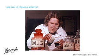 ¿DAR CON LA FÓRMULA SECRETA?
@EscuelaYoungle | @acantalicio
 
