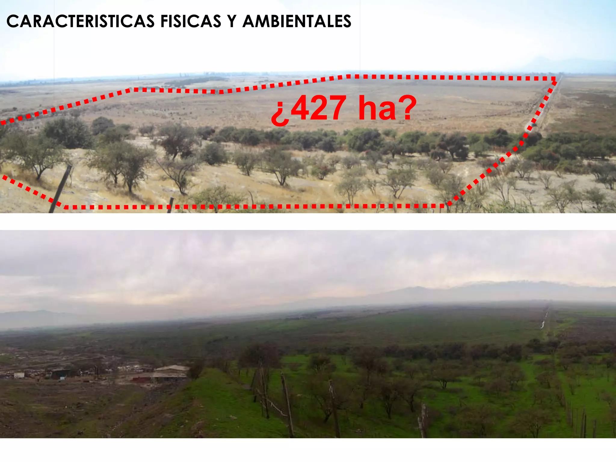 CARACTERISTICAS FISICAS Y AMBIENTALES   ¿427 ha? 