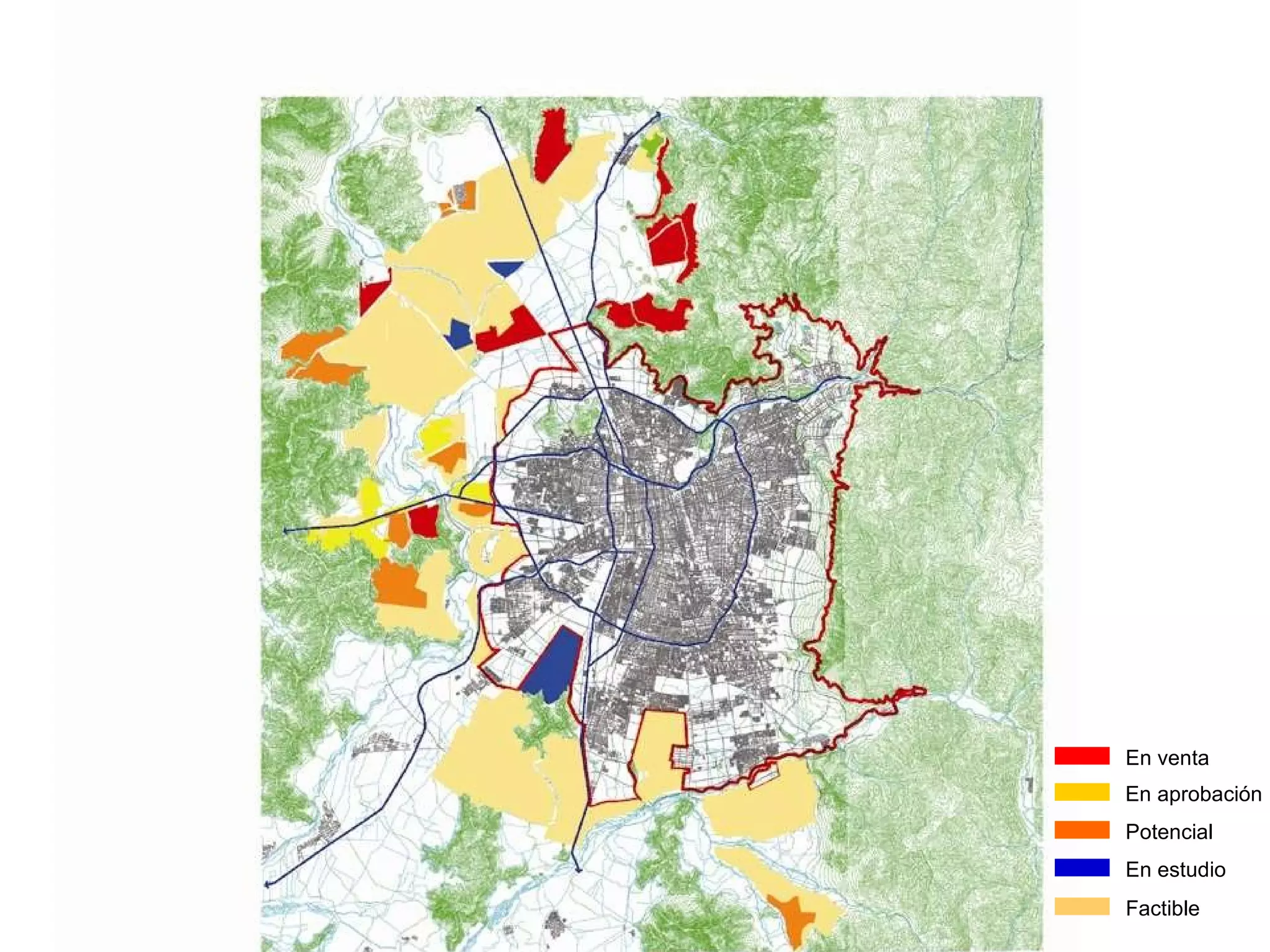 En venta En aprobación Potencial En estudio Factible 
