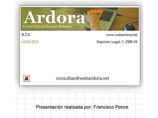 Presentacion Ardora - Francisco Ponce