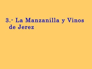 3.- La Manzanilla y Vinos de Jerez 