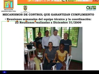  Tecnóloga: Asistente técnica en de Salud OcupacionalMETODOLOGIA DESARROLLADA1.DIAGNOSTICO INICIAL O ESTABLECIMIENTO DE LÍNEA BASE Visita a cada una de las fincas inscritas en esta etapa del Programa de Asistencia Técnica con el fin de evaluar el estado actual de la finca y aplicando los formatos diseñados.   Con base en este diagnostico  se formulo el plan de acción por área especifica para cada una de las fincas.