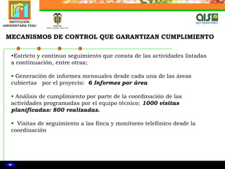  Tecnólogo: Asistente técnico en Global GAP y Comercio Justo