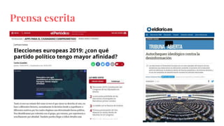 Prensa escrita
 