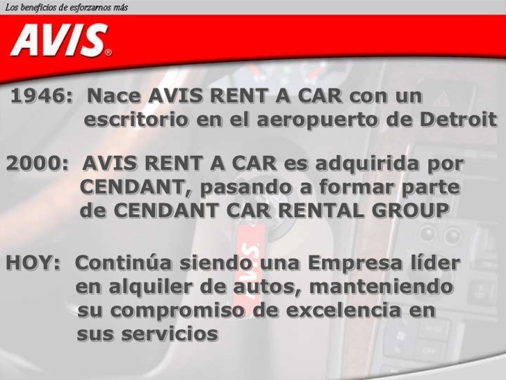 Presentacion Avis Rent a Car