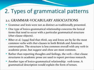 What can a corpus tell us about grammar? | PPT
