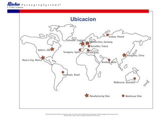 Ubicacion This document and any information or descriptive matter set out herein is the confidential and copyright property of Rieke Packaging Systems and must not be disclosed, loaned, copied or used for any purpose without prior written consent 