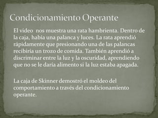 B. F. Skinner- La Presentacion | PDF