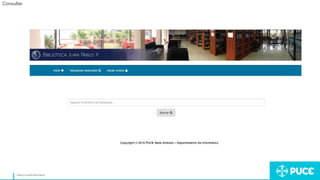 Títuloy/onombre del Ponente
Consultar
 