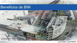 © 2014 Autodesk
London Blackfriars station, courtesy of Network
Rail and Jacobs®
Beneficios de BIM
 