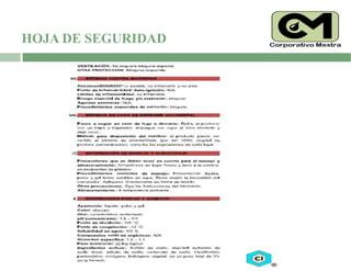 HOJA DE SEGURIDAD
 