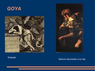 GOYA Grabado Saturno devorando a su hijo 