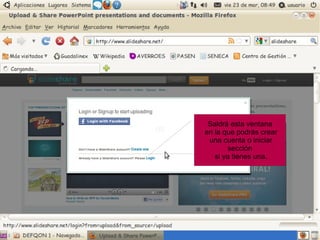 Saldrá esta ventana
en la que podrás crear
 una cuenta o iniciar
       sección
   si ya tienes una.
 