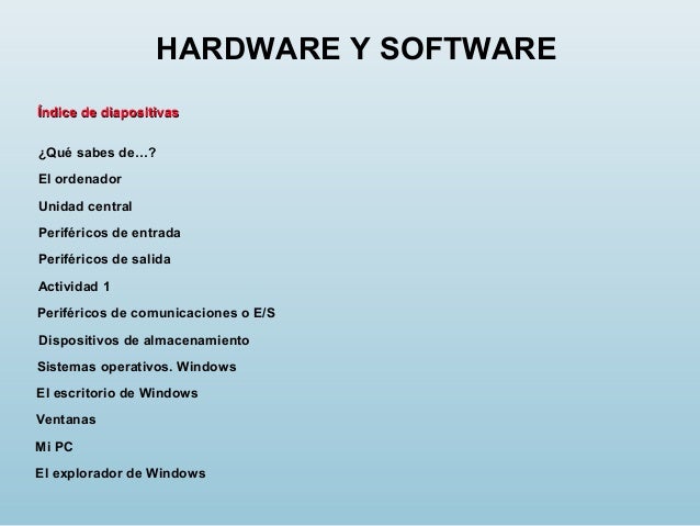 Bloque 2 Hardware Y Software