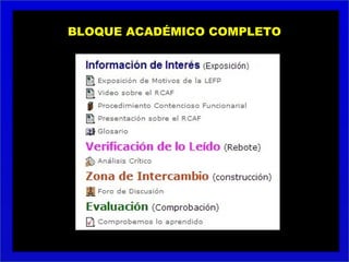 BLOQUE ACADÉMICO COMPLETO
 