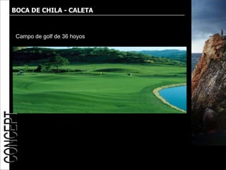 BOCA DE CHILA - CALETA



 Campo de golf de 36 hoyos
 