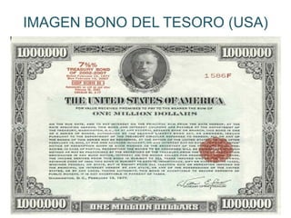 IMAGEN BONO DEL TESORO (USA)
(C) 2013. Carlos M. García Arcaya
 