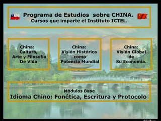Cuenta con  cursos de idioma chino mandarín con Certificación Sence.