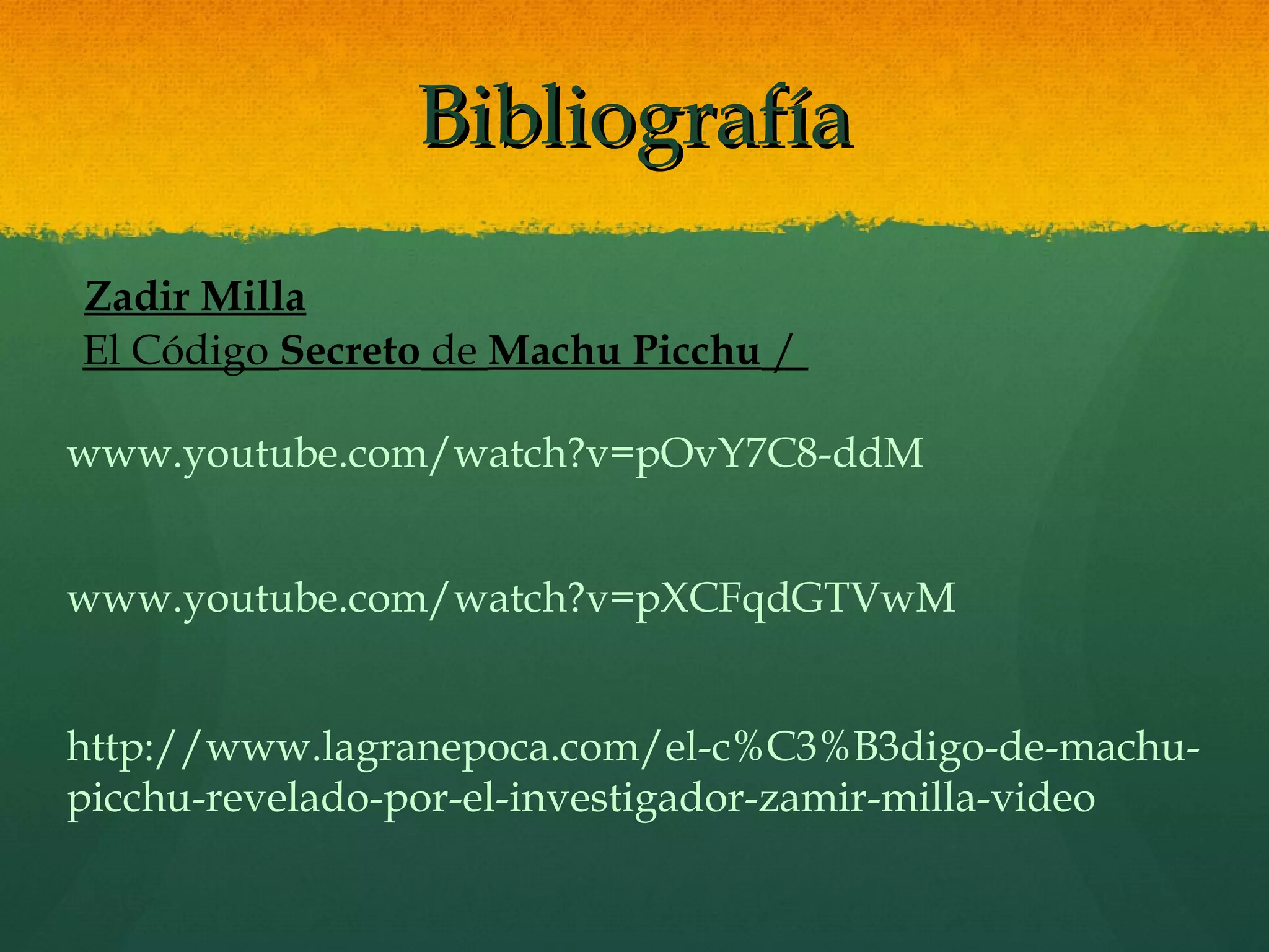 MACHU PICHU la civilización perdida | PPS