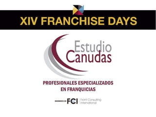 Estudio Canudas – Profesionales especializados en Franquicias
Logo del estudio
Miembros de FCI
 
