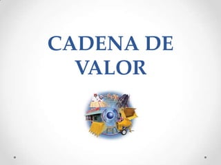 CADENA DE
  VALOR
 