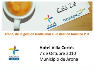 Hotel Villa Cortés 7 de Octubre 2010 Municipio de Arona 