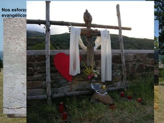 Nos esforzamos por: Capacitar a los jóvenes para vivir los valores evangélicos de perdón, amistad, solidaridad, sencillez, paz, silencio… 