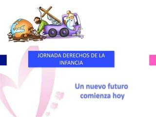 JORNADA DERECHOS DE LA
INFANCIA
Un nuevo futuro
comienza hoy
 