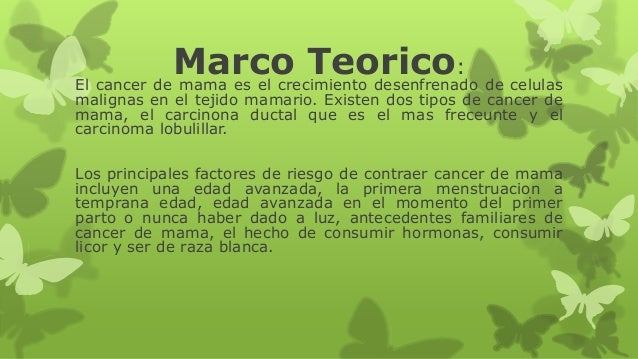 Marco Teorico Del Cancer De Mama Pdf