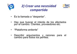 Reflexión
“Lo tangible es lo fácil. Lo emocional es lo difícil. La
calidad total tiene que ver al 90% con las emociones y
las personas”
“The hard stuff is the easy stuff. The soft stuff´s the hard
stuff. Total quality is 90% a people deal”
Tom Malone
President, Milliken Mills
 