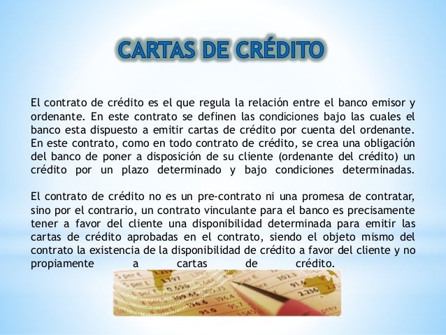 CARTAS DE CREDITO CARTAS DE CREDITO