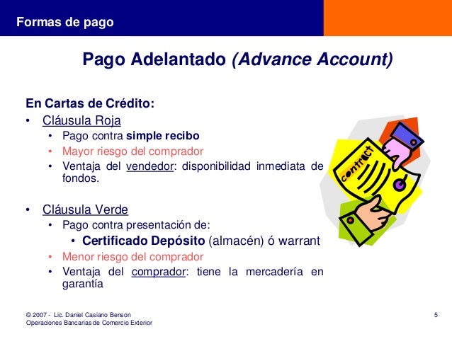 Presentacion cartas de credito